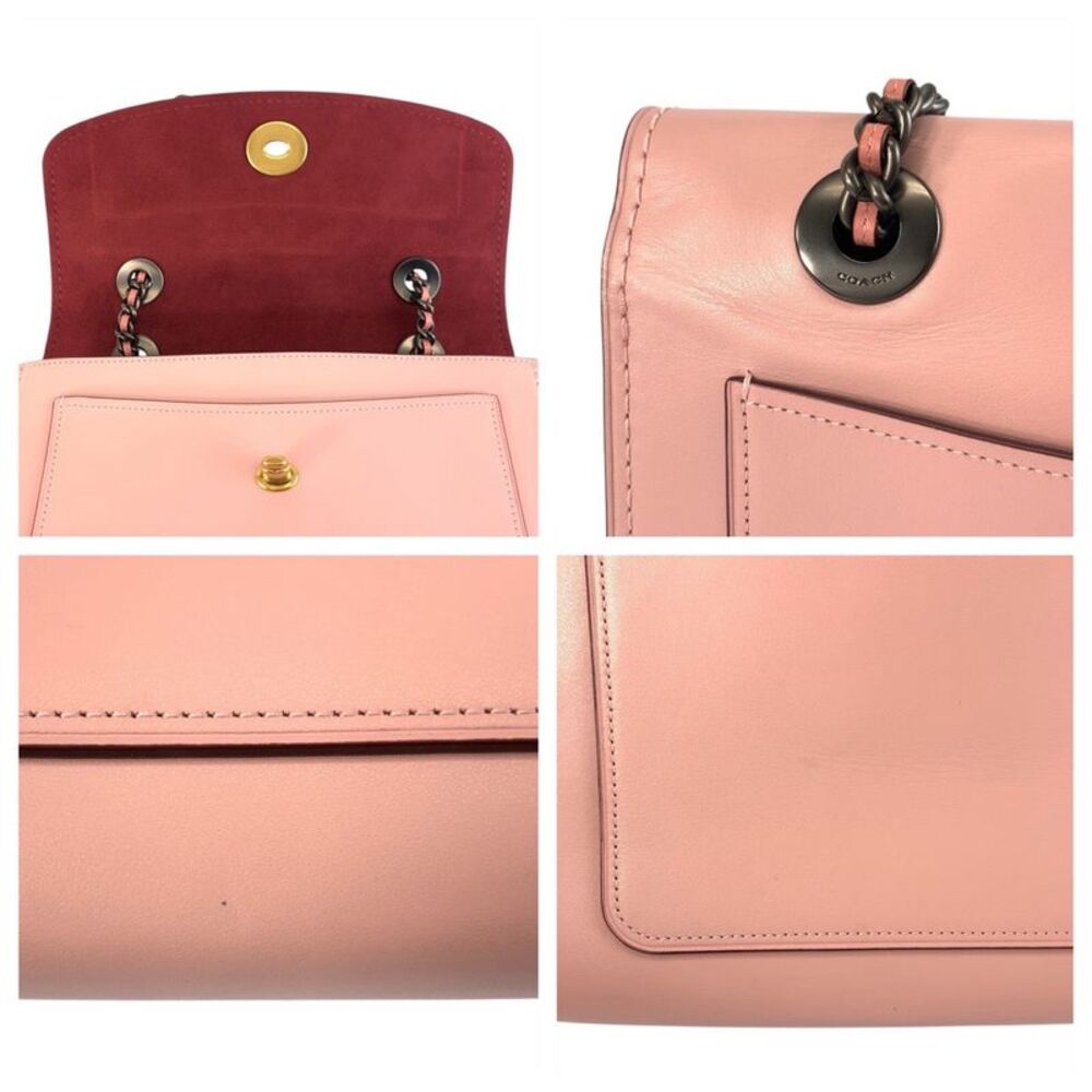 Coach Leather Parker Tea Rose Blossom Bag - Picture 7 of 10